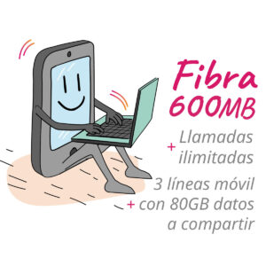 Tarifa Fibra 600 80GB